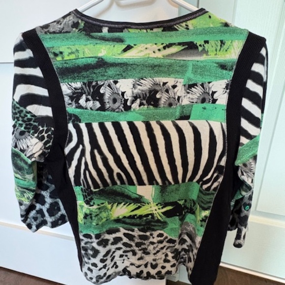 Betty Barclay Collection sz M Women's top multicolour floral & animal print - Picture 9 of 16